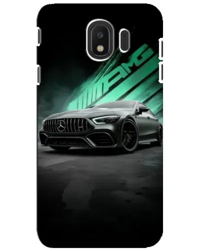 Чехол для Samsung Galaxy J4 2018 (SM-J400F) с картинкой «Темный Mercedes AMG»