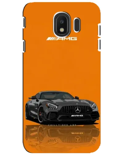 Чехол для Samsung Galaxy J4 2018 (SM-J400F) с картинкой «Оранжевый Mercedes AMG»