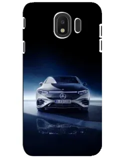 Чехол для Samsung Galaxy J4 2018 (SM-J400F) с картинкой «Ночной Mercedes EQ»
