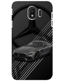 Чехол для Samsung Galaxy J4 2018 (SM-J400F) с картинкой «Mercedes AMG — графика»