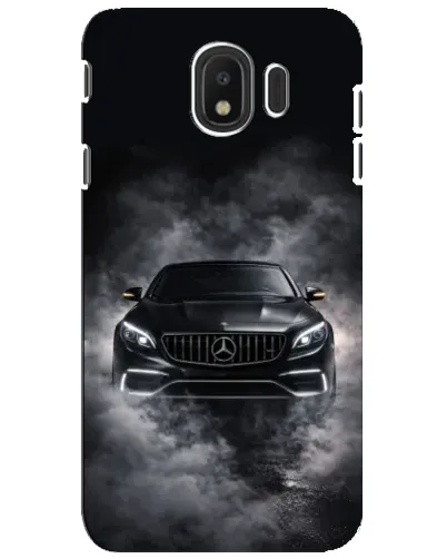 Чехол для Samsung Galaxy J4 2018 (SM-J400F) с картинкой «Mercedes в дыму»