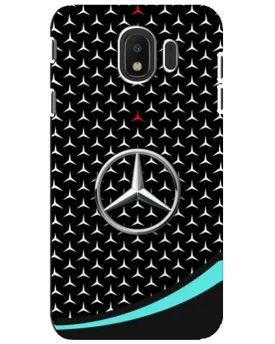 Чехол для Samsung Galaxy J4 2018 (SM-J400F) с картинкой «Mercedes — бирюзовый акцент»