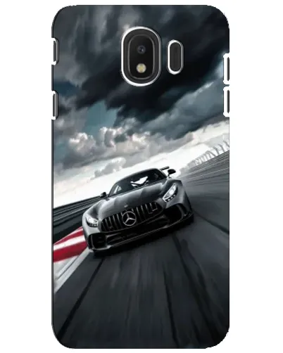 Чехол для Samsung Galaxy J4 2018 (SM-J400F) с картинкой «Гоночный Mercedes AMG»