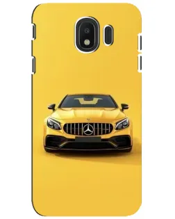 Чехол для Samsung Galaxy J4 2018 (SM-J400F) с картинкой «Желтый Mercedes GT»