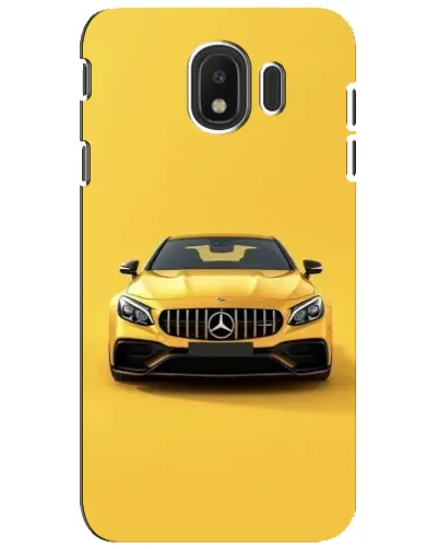 Чехол для Samsung Galaxy J4 2018 (SM-J400F) с картинкой «Желтый Mercedes GT»