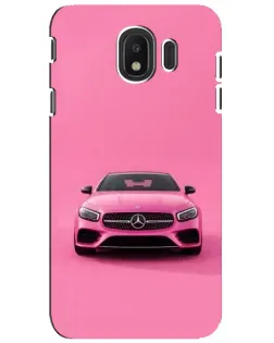 Чехол для Samsung Galaxy J4 2018 (SM-J400F) с картинкой «Розовый Mercedes AMG»