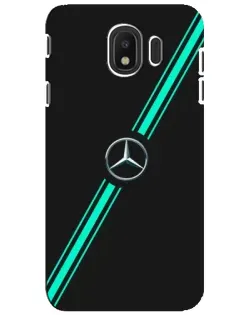 Чехол для Samsung Galaxy J4 2018 (SM-J400F) с картинкой «Спортивные линии Mercedes»