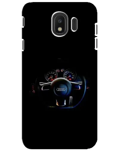 Чехол для Samsung Galaxy J4 2018 (SM-J400F) с картинкой «Салон Audi — руль»