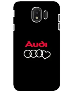 Чехол для Samsung Galaxy J4 2018 (SM-J400F) с картинкой «Логотип Audi Heart» Чехол для Samsung Galaxy J4 2018 (SM-J400F) с картинкой «Логотип Audi Heart»