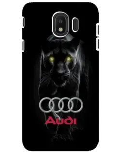 Чехол для Samsung Galaxy J4 2018 (SM-J400F) с картинкой «Пантера и Audi»