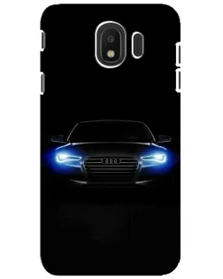 Чехол для Samsung Galaxy J4 2018 (SM-J400F) с картинкой «Audi в неоне»