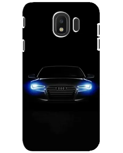 Чехол для Samsung Galaxy J4 2018 (SM-J400F) с картинкой «Audi в неоне»