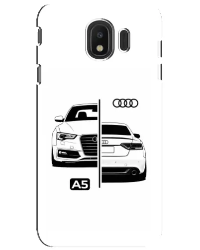 Чехол для Samsung Galaxy J4 2018 (SM-J400F) с картинкой «Audi — контрастный дизайн»