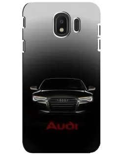 Чехол для Samsung Galaxy J4 2018 (SM-J400F) с картинкой «Audi — градиентный контур»
