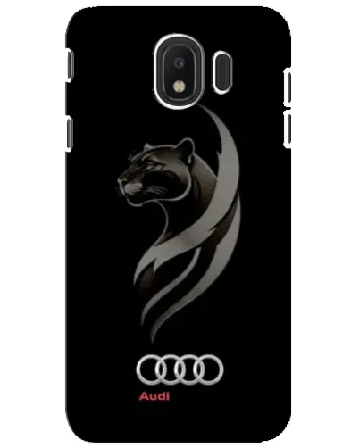 Чехол для Samsung Galaxy J4 2018 (SM-J400F) с картинкой «Графика — пантера и Audi»