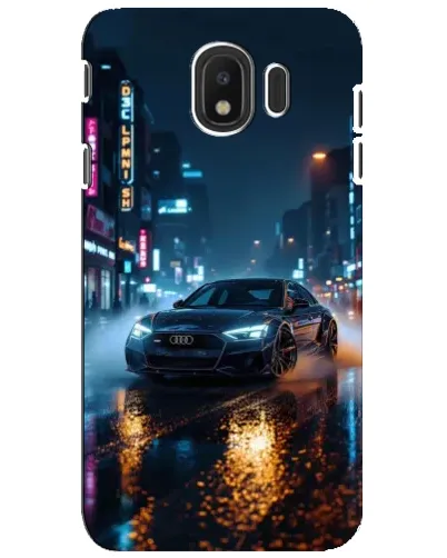 Чехол для Samsung Galaxy J4 2018 (SM-J400F) с картинкой «Ночной город и Audi»
