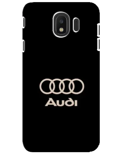 Чехол для Samsung Galaxy J4 2018 (SM-J400F) с картинкой «Audi — золотой логотип»