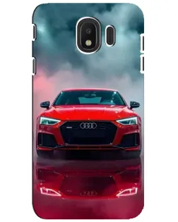 Чехол для Samsung Galaxy J4 2018 (SM-J400F) с картинкой «Audi RS — красный стиль»