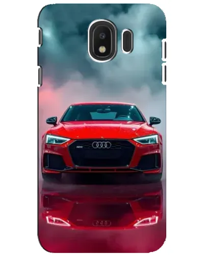 Чехол для Samsung Galaxy J4 2018 (SM-J400F) с картинкой «Audi RS — красный стиль»