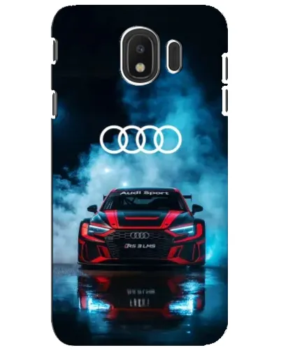 Чехол для Samsung Galaxy J4 2018 (SM-J400F) с картинкой «Audi Sport — неон»