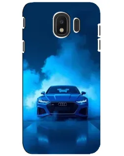 Чехол для Samsung Galaxy J4 2018 (SM-J400F) с картинкой «Audi — голубая энергия»