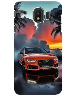 Чехол для Samsung Galaxy J4 2018 (SM-J400F) с картинкой «Audi — закат»