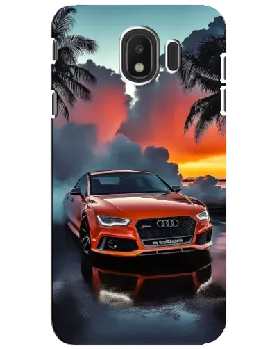 Чехол для Samsung Galaxy J4 2018 (SM-J400F) с картинкой «Audi — закат»