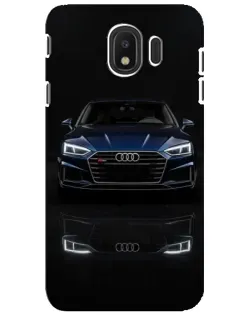 Чехол для Samsung Galaxy J4 2018 (SM-J400F) с картинкой «Audi — ночное отражение»