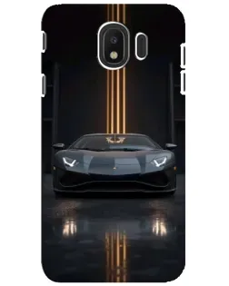 Чехол для Samsung Galaxy J4 2018 (SM-J400F) с картинкой «Lamborghini золотые линии» Чехол для Samsung Galaxy J4 2018 (SM-J400F) с картинкой «Lamborghini золотые линии»