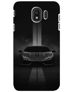 Чехол для Samsung Galaxy J4 2018 (SM-J400F) с картинкой «Lamborghini симметрия дорог»