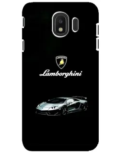 Чехол для Samsung Galaxy J4 2018 (SM-J400F) с картинкой «Логотип Lamborghini классика»