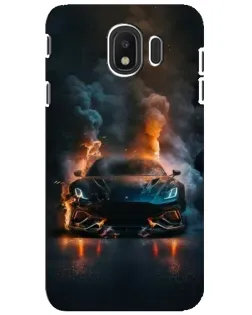 Чехол для Samsung Galaxy J4 2018 (SM-J400F) с картинкой «Lamborghini дымная эстетика»