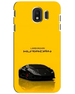 Чехол для Samsung Galaxy J4 2018 (SM-J400F) с картинкой «Lamborghini Huracan черный»