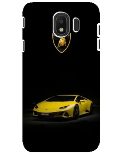 Чехол для Samsung Galaxy J4 2018 (SM-J400F) с картинкой «Lamborghini желтый акцент» Чехол для Samsung Galaxy J4 2018 (SM-J400F) с картинкой «Lamborghini желтый акцент»
