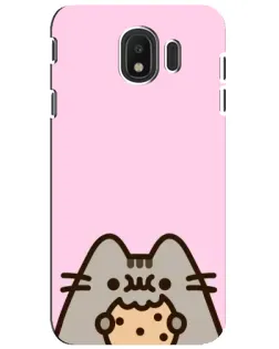 Чехол для Samsung Galaxy J4 2018 (SM-J400F) с картинкой «Pusheen и печенье»