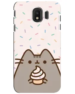 Чехол для Samsung Galaxy J4 2018 (SM-J400F) с картинкой «Пушин с кексом» Чехол для Samsung Galaxy J4 2018 (SM-J400F) с картинкой «Пушин с кексом»