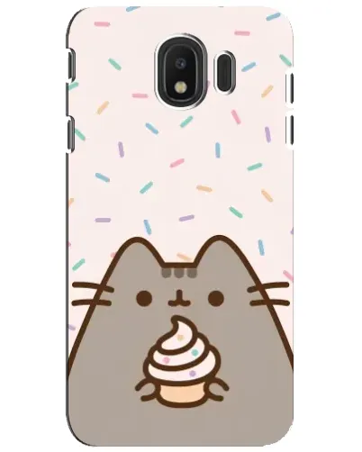 Чехол для Samsung Galaxy J4 2018 (SM-J400F) с картинкой «Пушин с кексом»