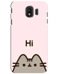 Чехол для Samsung Galaxy J4 2018 (SM-J400F) с картинкой «Пушин говорит Hi» Чехол для Samsung Galaxy J4 2018 (SM-J400F) с картинкой «Пушин говорит Hi»