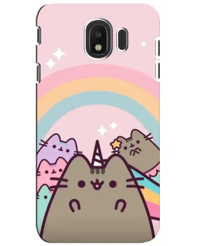 Чехол для Samsung Galaxy J4 2018 (SM-J400F) с картинкой «Единорог Pusheen»