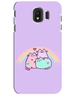 Чехол для Samsung Galaxy J4 2018 (SM-J400F) с картинкой «Радужные Пушины» Чехол для Samsung Galaxy J4 2018 (SM-J400F) с картинкой «Радужные Пушины»