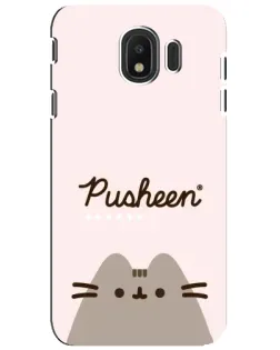 Чехол для Samsung Galaxy J4 2018 (SM-J400F) с картинкой «Pusheen логотип» Чехол для Samsung Galaxy J4 2018 (SM-J400F) с картинкой «Pusheen логотип»