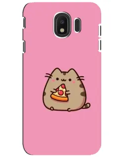 Чехол для Samsung Galaxy J4 2018 (SM-J400F) с картинкой «Пушин с пиццей» Чехол для Samsung Galaxy J4 2018 (SM-J400F) с картинкой «Пушин с пиццей»