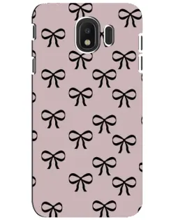 Чехол для Samsung Galaxy J4 2018 (SM-J400F) с картинкой «Черные бантики»