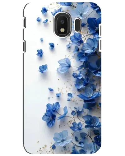 Чехол для Samsung Galaxy J4 2018 (SM-J400F) с картинкой «Голубой цветочный каскад»