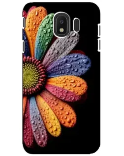 Чехол для Samsung Galaxy J4 2018 (SM-J400F) с картинкой «Радужный цветок»