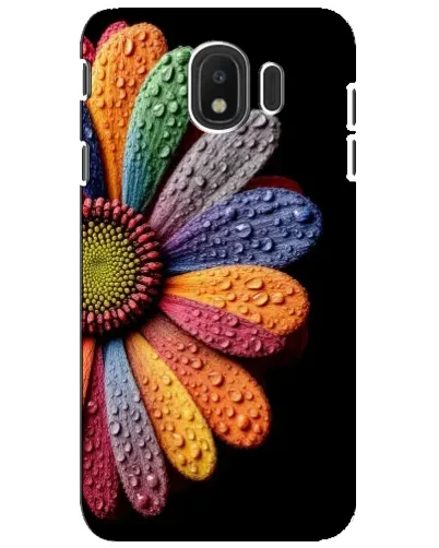 Чехол для Samsung Galaxy J4 2018 (SM-J400F) с картинкой «Радужный цветок»