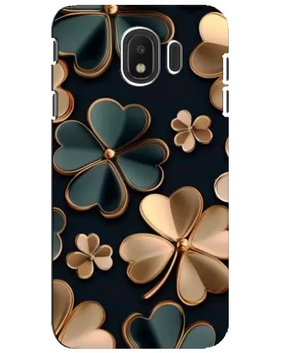 Чехол для Samsung Galaxy J4 2018 (SM-J400F) с картинкой «Клевер в золоте»