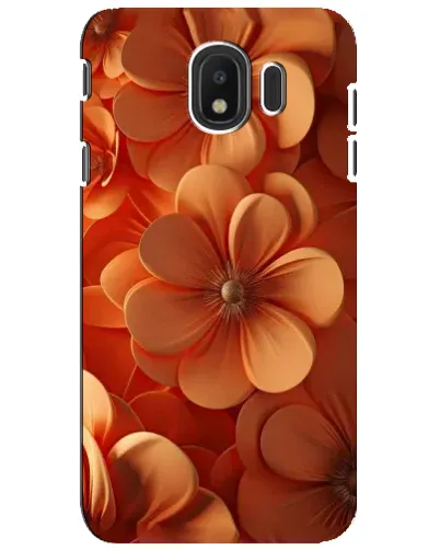 Чехол для Samsung Galaxy J4 2018 (SM-J400F) с картинкой «Оранжевый макро цветок»