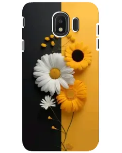 Чехол для Samsung Galaxy J4 2018 (SM-J400F) с картинкой «Подсолнух и ромашка»