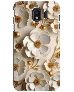Чехол для Samsung Galaxy J4 2018 (SM-J400F) с картинкой «Белие бумажние  цвети»